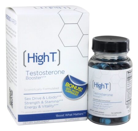 Booster de testosterona cientificamente formulado tamanho do bônus - Cápsulas 72 High T