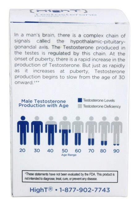 Booster de testosterona cientificamente formulado tamanho do bônus - Cápsulas 72 High T - Image 3