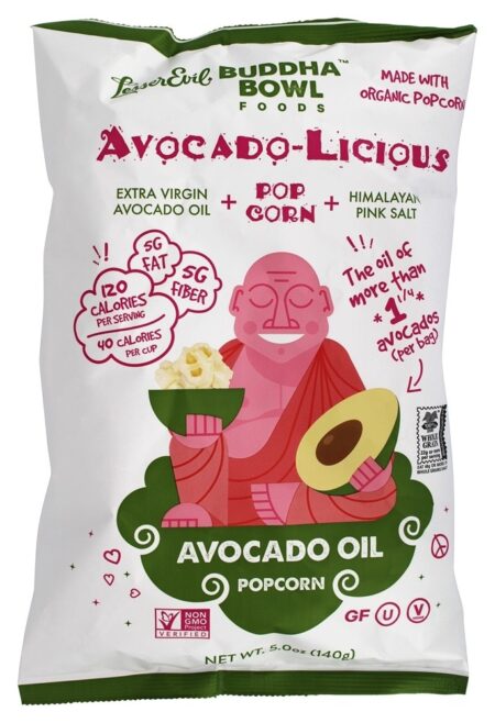 Tigela de Buda Orgânico Pipoca Abacate-Licious - 5 oz. Lesser Evil