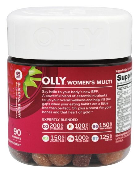 A baga feliz e perfeita das mulheres - 90 Gummies Olly - Image 3