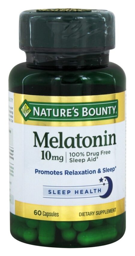 Melatonina de Força Máxima 10 mg. - Cápsulas 60 Nature's Bounty