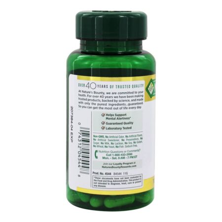 Padronizada Extrair Ginkgo Biloba para Saudável Cérebro Função & Circulação 120 mg. - Cápsulas 100 Nature's Bounty - Image 3