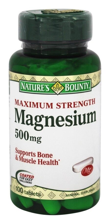 Magnésio de Potência Máxima 500 mg. - 100 Tablet (s) Nature's Bounty