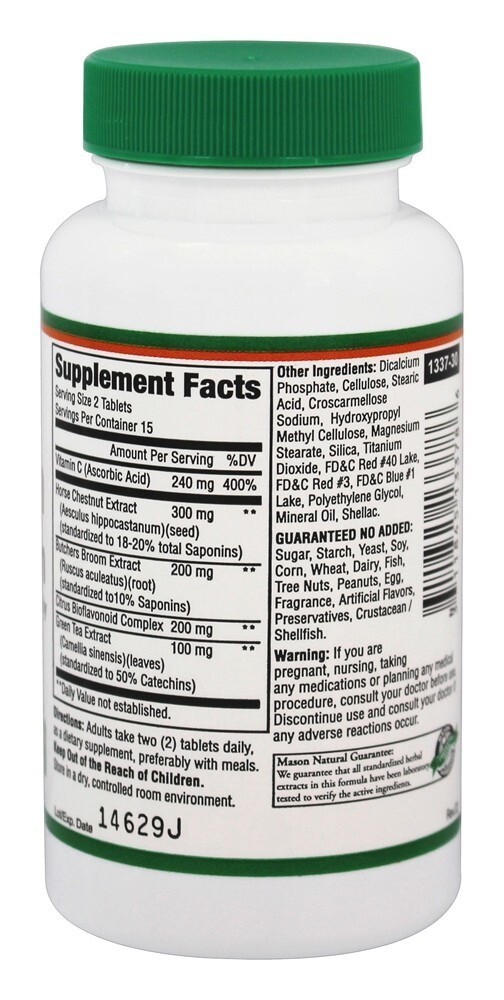 Veias das Pernas & Circulação - 30 Tablets Mason Natural - Imagem 2
