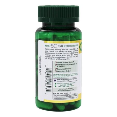 Ferro Suave Para a Produção de Glóbulos Vermelhos 28 mg. - Cápsulas 90 Nature's Bounty - Image 3