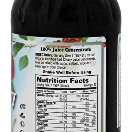 Suco Concentrado Orgânico de Cereja Azeda Ultra 5X - 16 fl. oz. Dynamic Health - Imagem 2