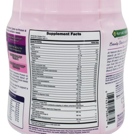 Optimal Solutions Shake de Proteína & Vitamina Completas Sabor Chocolate - 16 oz. Nature's Bounty - Imagem 2