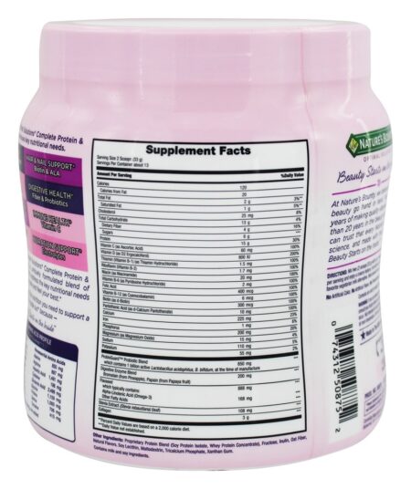 Proteína & Vitamina Completas Mistura Para Shakes Sabor Baunilha - 16 oz. Nature's Bounty - Image 2