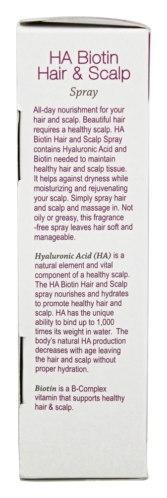 HA Biotina Cabelo & Couro cabeludo Spray - 4 fl. oz. Hyalogic - Imagem 4