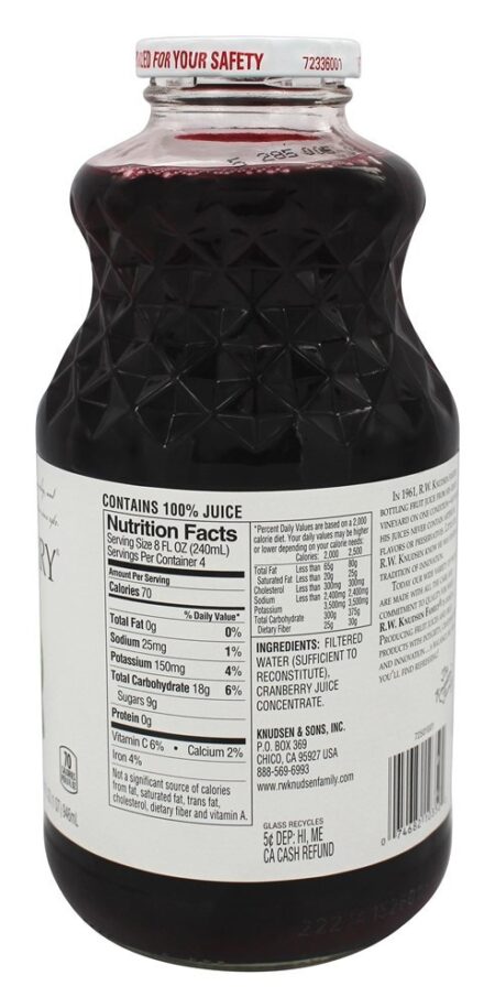 Apenas suco de cranberry - 32 fl. oz. R.W. Knudsen - Image 2