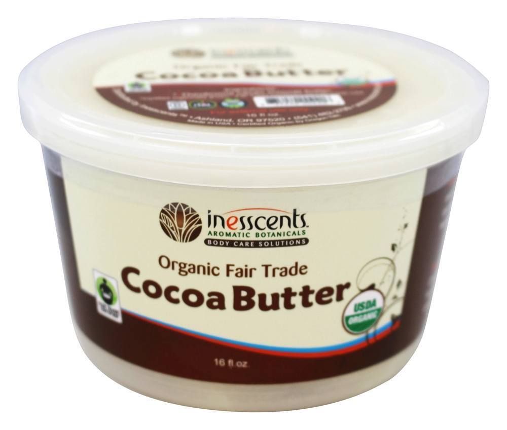 Manteiga De Cacau Com Comércio Justo Orgânico - 16 oz. Inesscents Aromatic Botanicals