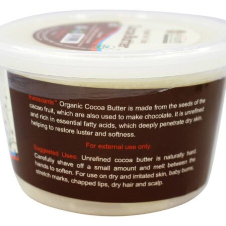 Manteiga De Cacau Com Comércio Justo Orgânico - 16 oz. Inesscents Aromatic Botanicals - Imagem 2
