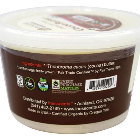Manteiga De Cacau Com Comércio Justo Orgânico - 16 oz. Inesscents Aromatic Botanicals - Imagem 3