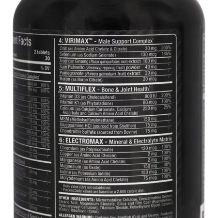 Multi-Vitamina Masculina VitaForm - 60 Tablets AllMax Nutrition - Imagem 3