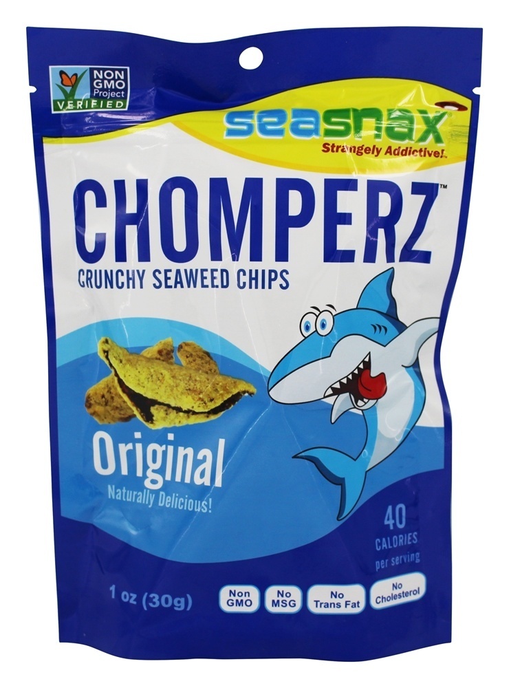 Chomperz Crocante Alga Batatas fritas Original - 1 oz. SeaSnax