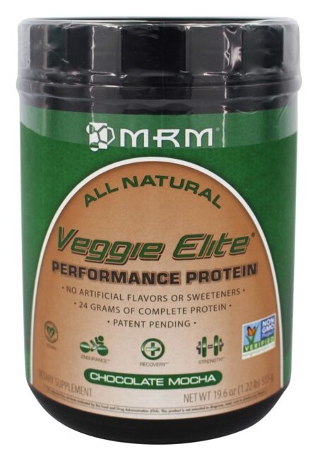 Proteína de Desempenho Veggie Elite Todo Mocha de Chocolate Natural - 1.22 lb. MRM