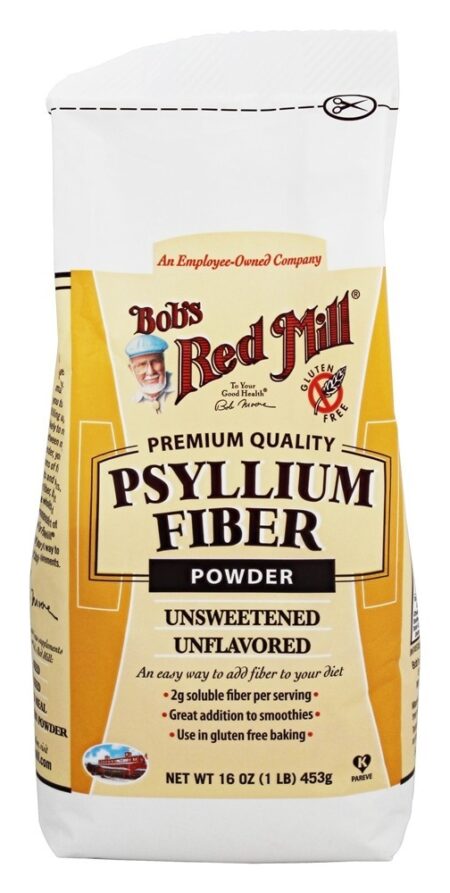 Fibra de Psyllium Em Pó Sem Sabor - 16 oz. Bob's Red Mill