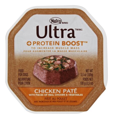 Extremista Proteína Impulsionar Cão Comida Frango Paté - 3.5 oz. Nutro