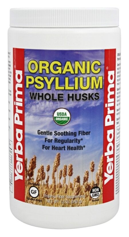 Orgânico Psyllium Inteiro Cascas - 12 oz. Yerba Prima