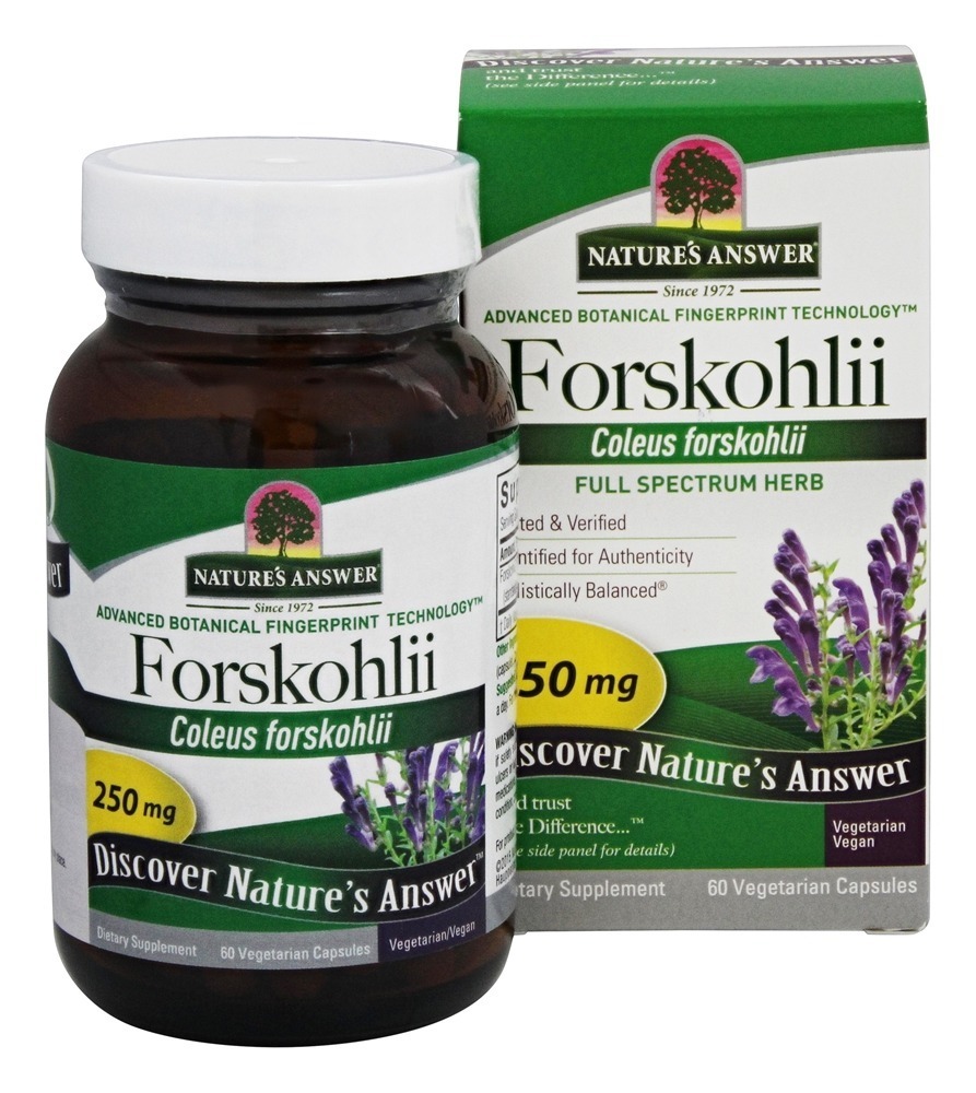 Forskohlii 250 mg. - Cápsulas vegetarianas 60 Nature's Answer