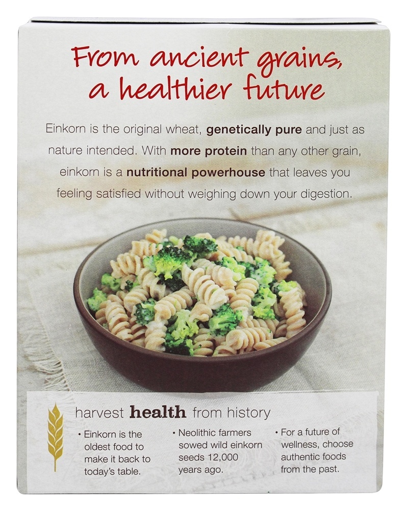 100 % Orgânico Einkorn Tradicional Fusilli Pasta - 12 oz. Jovial Foods - Imagem 3