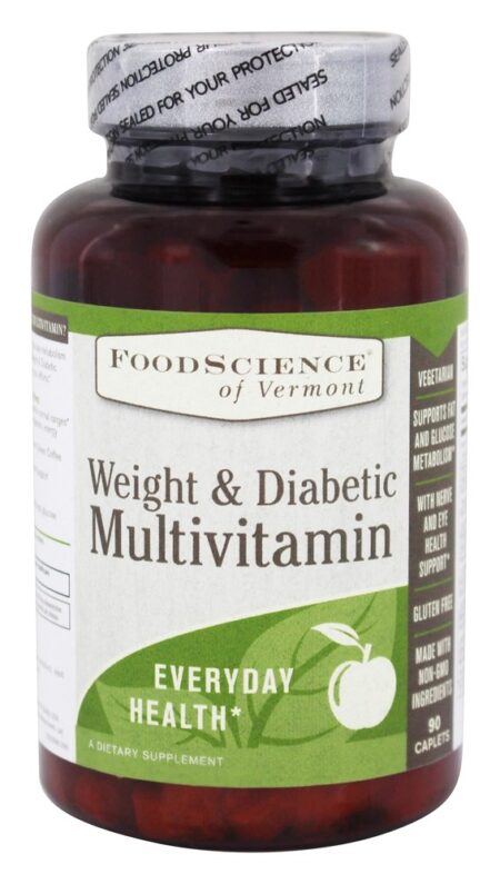 Peso & Multivitamínico Diabético - 90 Cápsulas FoodScience of Vermont