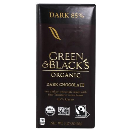 Chocolate Chocolate Box Chocolate Preto 85 Cacau - 10 Barras Green & Black's Organic - Image 3