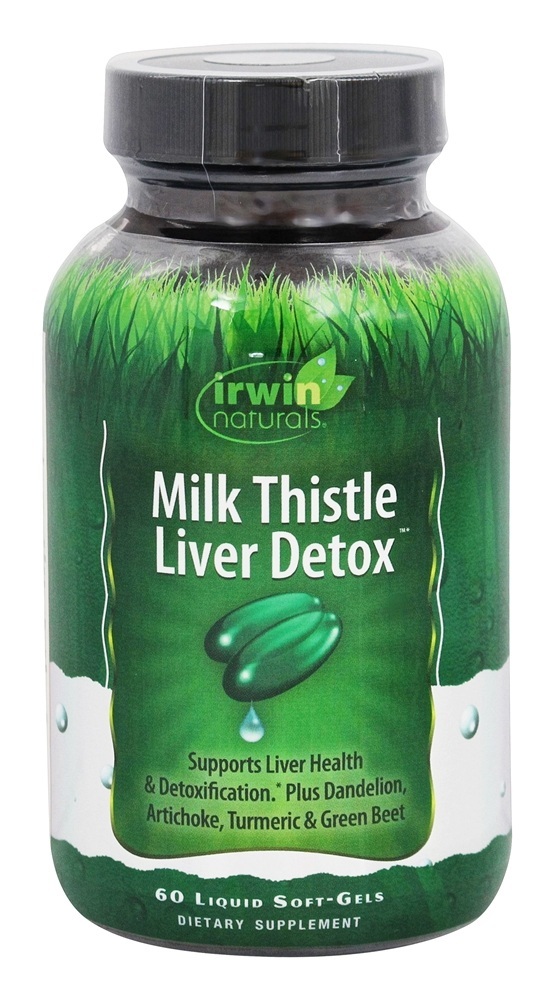Cardo Mariano Detox do Fígado - 60 Softgels líquidos Irwin Naturals