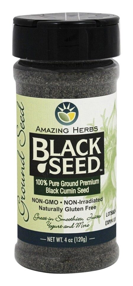 Semente Preta 100 % Pure Semente de cominho preta Premium - 4 oz. Amazing Herbs