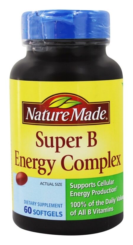 Super B Complexo Energético - 60 Softgels Nature Made