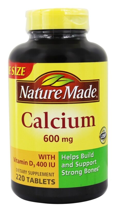 Cálcio 600 mg. - 220 Tablets Nature Made