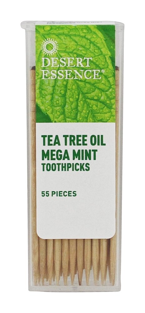 Palitos de dente Chá árvore óleo Mega Hortelã - 55 Peça (s) Desert Essence