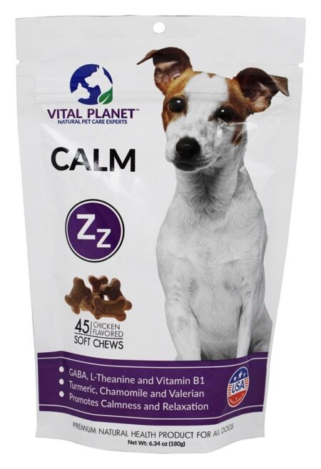 Guloseimas calmas para todos os cachorros com sabor de frango - 45 mastigação suave Vital Planet