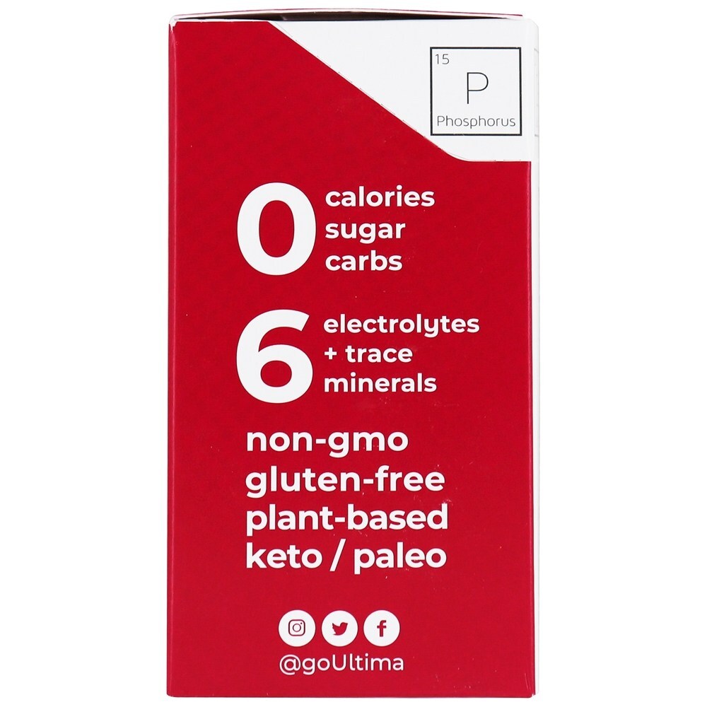 Ultima Replenisher Eletrólito Pó Framboesa - 20 Pacotes (s) Ultima Health Products - Imagem 4