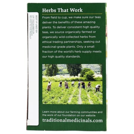 Rosa orgânica Hips com Hibiscus Herbal Tea - 16 Saquinhos de Chá Traditional Medicinals - Imagem 4