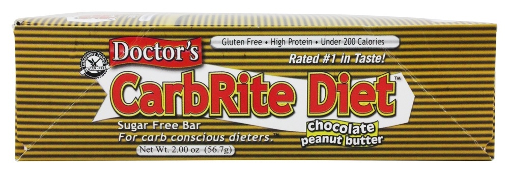 Doctor's Manteiga De Amendoim De Chocolate De CarbRite - 12 Barras Universal Nutrition - Imagem 3