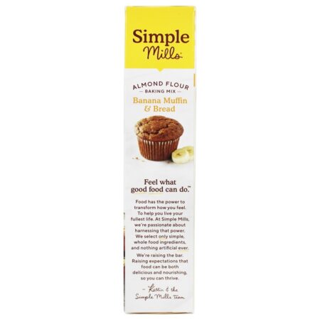 Mistura de farinha de amêndoa naturalmente sem glúten Muffin & pão da banana - 9 oz. Simple Mills - Image 4