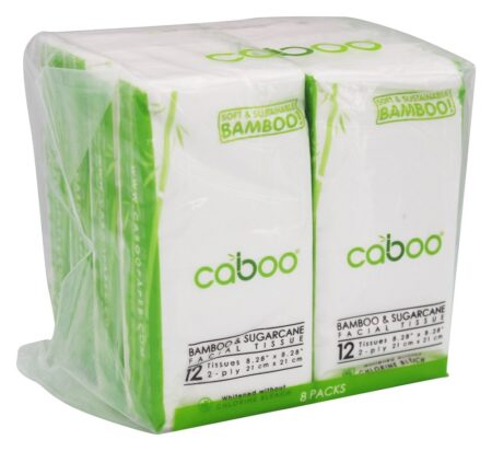 Bambu e Cana Facial Tecido - 8 Pacote (s) Caboo