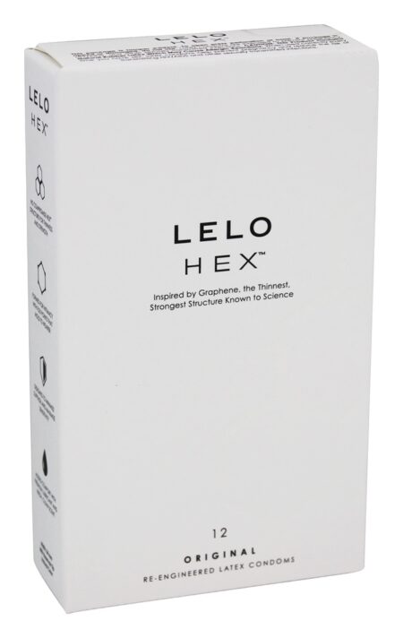 Preservativos de Látex Re-Engineered Hex originais - Pacote 12 Lelo