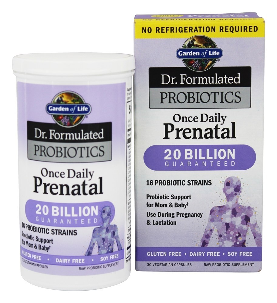 Dr. Formulated Probiotics Pré-Natal Diário Sem Refrigeração 20 Bilhões de UFC - Cápsulas vegetarianas 30 Garden of Life