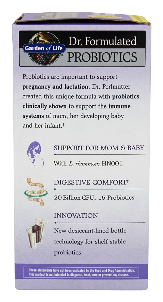 Dr. Formulated Probiotics Pré-Natal Diário Sem Refrigeração 20 Bilhões de UFC - Cápsulas vegetarianas 30 Garden of Life - Imagem 4