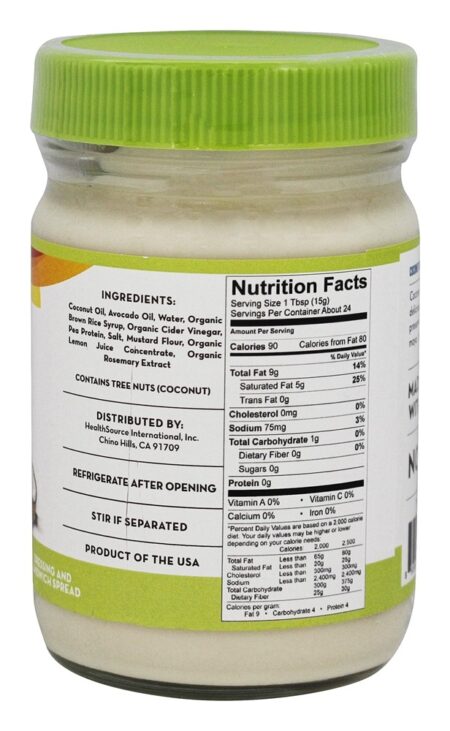 Coco Vegan Mayo - 12 fl. oz. NUCO - Image 2