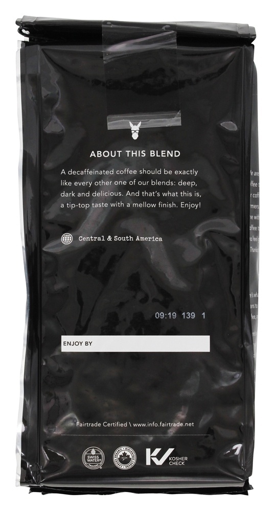 Assado escuro orgânico do café Decaf do feijão inteiro de Fairtrade - 10 oz. Kicking Horse Coffee - Imagem 2