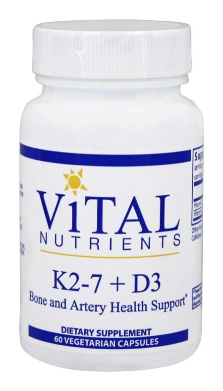 Vitamina K2-7 + D3 - Cápsulas vegetarianas 60 Vital Nutrients