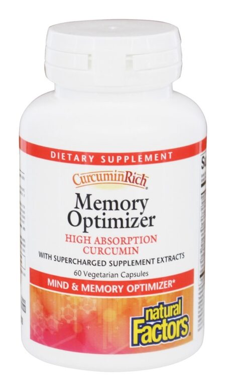 CurcuminRich Memory Optimizer - Cápsulas vegetarianas 60 Natural Factors - Image 5