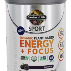 Esporte Energia Baseada em Vegetais + Foco Blackberry - 15.3 oz. Garden of Life