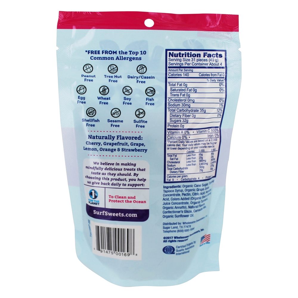 Feijões De Geléia Orgânicos Assorted - 6 oz. Surf Sweets - Imagem 2