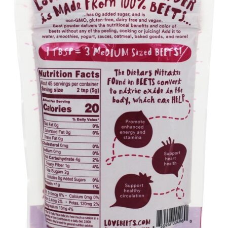Pó De Beterraba - 8 oz. Love Beets - Imagem 2