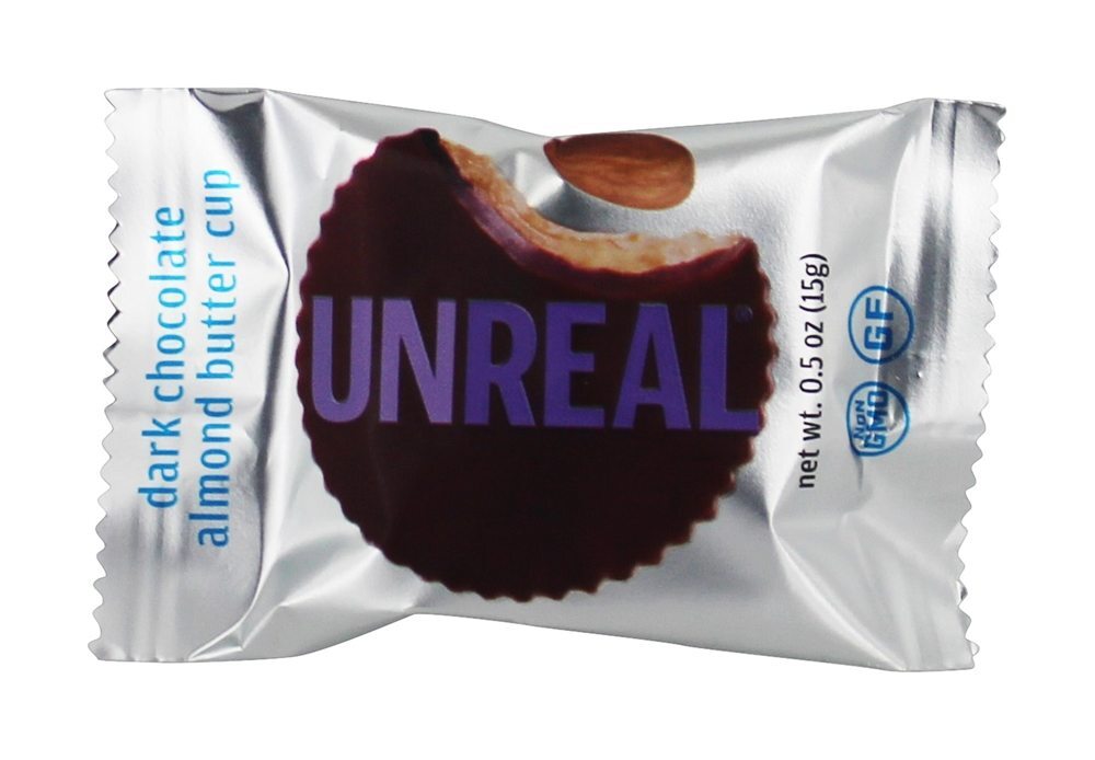 Copos de manteiga de amêndoa de chocolate escuro - 40 Peça (s) Unreal - Imagem 3