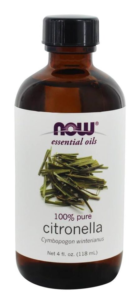 100 % Pure Citronela de óleo essencial - 4 fl. oz. NOW Foods